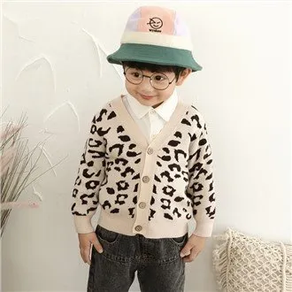 Polka nuqtali dumaloq bo'yinli bolalar sviteri